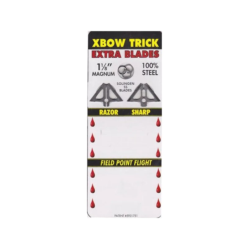 RECHANGE DE LAME POUR  XTRICK 1 1/8"  100/150 GR