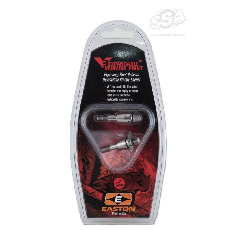 V3 SMALL GAME HEAD 100 GR 2/PACK EASTON