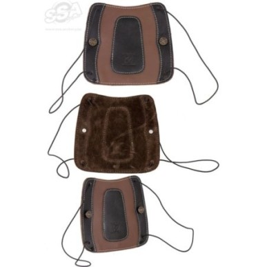 DELUXE 18cm BROWN LEATHER WITH BLACK OVERLAY BUCK TRAIL