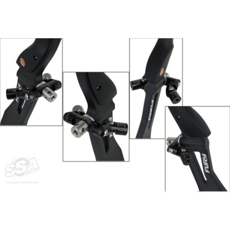 TEC X DUO - ADJUSTABLE V-BAR MOUNT 5/16 NOIR AVALON