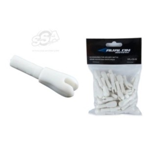 AVALON ENCOCHES SPARE NOCKS 6mm WHITE 50/pack