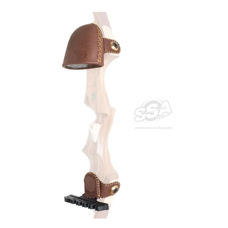 TWO-POINT 2 PCS 6 ARW SCREW-ON LEATHER BROWN THUNDERHORN