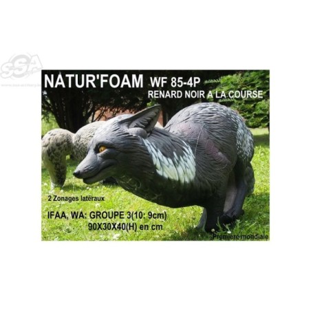 RENARD NOIR A LA COURSE NATUR FOAM