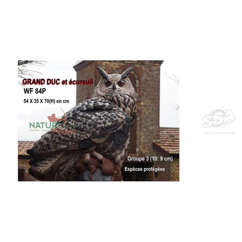 GRAND DUC ET SA PROIE NATUR FOAM