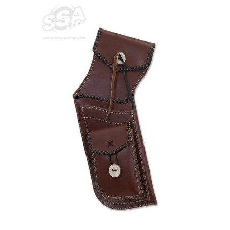 PRIME BROWN LEATHER WITH FRONT POCKET 44cm BUCK TRAIL