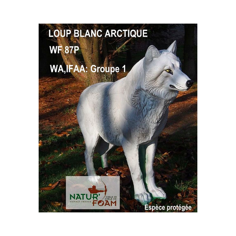 NATUR FOAM LOUP BLANC ARCTIQUE DEBOUT