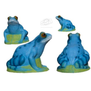 3D TARGET FROG GRENOUILLE BLUE- L26CM H21CM