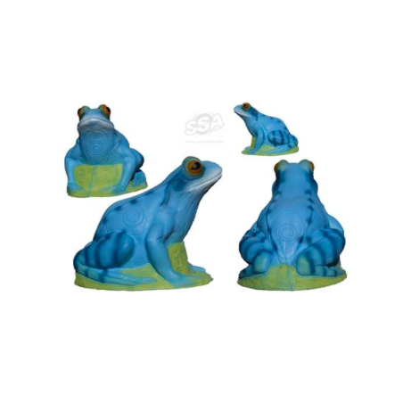 3D TARGET FROG GRENOUILLE BLUE- L26CM H21CM