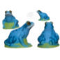 3D TARGET FROG GRENOUILLE BLUE- L26CM H21CM