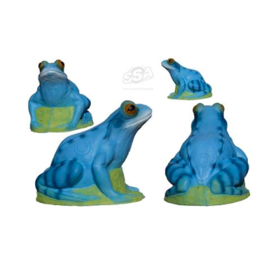 3D TARGET FROG GRENOUILLE BLUE- L26CM H21CM