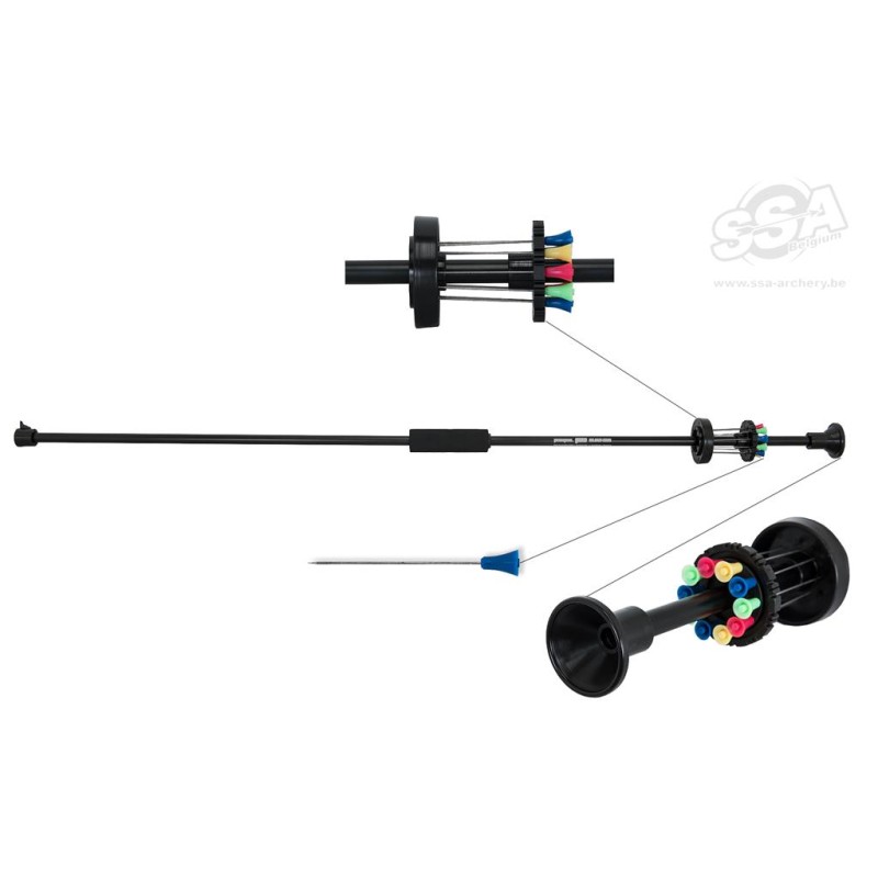 MAXIMAL SARBACANE BLOWGUN NOIRE 40P