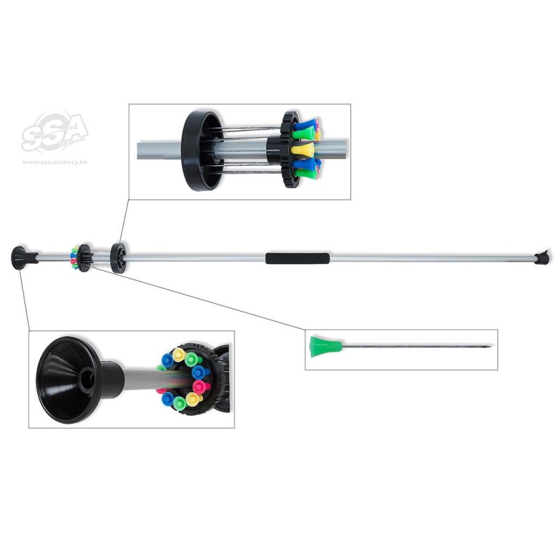 MAXIMAL SARBACANE BLOWGUN NOIRE 30P