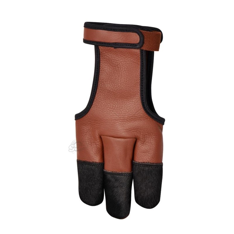 GANT DE TIR EN CUIR MARRON BUCKTRAIL