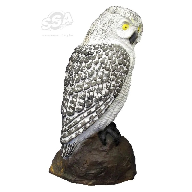 OWL SCREECH WHITE - GROUP 4 - L23cm H40cm SRT TARGETS