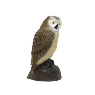 OWL SCREECH BROWN - GROUP 4 - L23cm H40cm SRT TARGETS